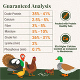 Supreme Grubs Natural Black Soldier Fly Larvae for Chickens, 85X More Calcium Than Mealworms-High Protein Grub Food Chicken Treats for Hens, Probiotic-Rich Chicken Feed, Calcium-Dense Bird Treat 5lb