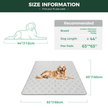 Load image into Gallery viewer, FXW Washable Pee Pads for Dogs, Puppy Pads with Super Absorbent, Specifically Designed for FXW Rollick/Homeplus 24inch 8 Panels Dog Playpen, 63" Square, Khaki, 1 Pack
