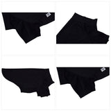 LoveLongLong Spring Summer Cooling Dog T-Shirt with UV Protection and Moisture-Wicking Fabric Blank Color Black XL
