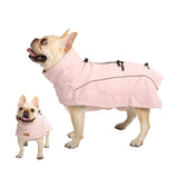 KITVAMREX Dog Coat Warm Dog Winter Coat Waterproof Dogs Jacket with Reflective Pet Fleece Vest Zip-Up Cold Weather Coats for Large Dogs Turtleneck Windproof Coats (Pink,Medium)