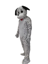 Plush Dalmations Costume Spotted Black and White Puppy Suit Dog Character Outfit Adult