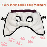 3 in 1 Winter Jacket for Dogs, Waterproof Windproof Dog Snow Jacket with Harness and Zipper, Pet Outdoor Jacket for Small Medium Large Dogs/Cats (Purple, 5XL)