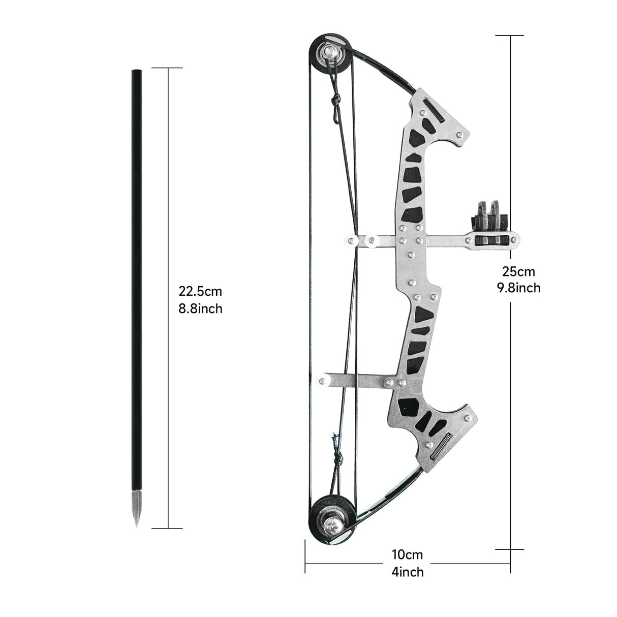 Archery Bow Set Compound Bow Stainless Steel Training Bow Outdoor Sports Hunting Cool Stuff Professional Competition