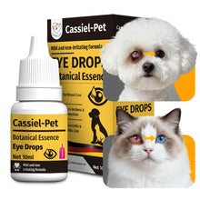 Load image into Gallery viewer, Cassiel pet Eye Drops for Eye Infection Treatment, Soothe Infection Allergy, Relieve Dry Eyes &amp; Red Eye，Eye Cleaner and Tear Stain Remover for Dogs and Cats | 10 ml 0.33 FL OZ (1 Bottle)
