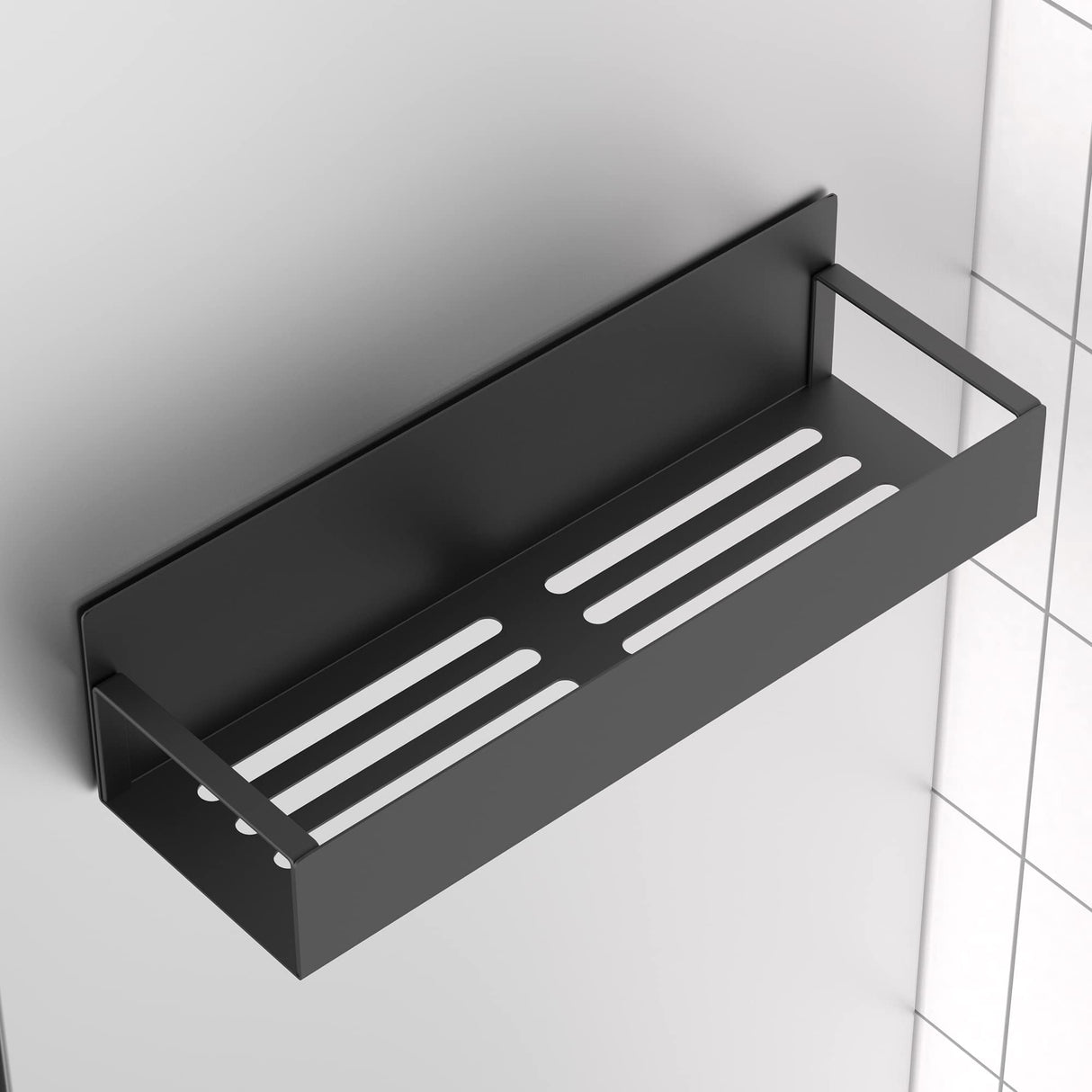 Metal 4 Pack Magnetic Spice Storage Rack Organizer for Refrigerator and Oven, Black Fridge Organizers and Storage, Metal