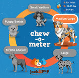 Jack&Pup 6 Inch Bully Sticks for Dogs (5 Pack) Extra Thick Dog Chews Long Lasting, Single Ingredient, 100% Beef Bully Sticks for Large Dogs