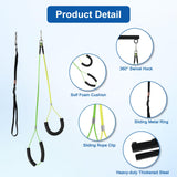 Dog Grooming Arm for Table, 26" - 40" Adjustable Height, Includes Clamp, Hammock, No-Sit Nooses, Home/Salon Use Foldable Pet Grooming Kit for Small and Medium Pets for Nail Trimming & Drying