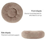 HACHIKITTY Calming Donut Cuddler Dog Bed, Indoor Puppy Beds for Large Dogs, XLarge 36''
