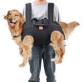 Backpack Carrier for Large Dog Full Body Dog Sling with Handle Dog Lift Harnesses with Reflective STS for Elderly Disabled Dogs