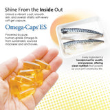 Omega Caps ES Extra Strength for Large and Giant Dogs Omega-3 and Omega-6 Fatty Acid Antioxidant Supplement Vet Formulated Made in USA Skin Coat Joint Heart and Immune Health 60 Softgel Capsules