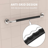 32 Inch Shower Grab Bar w/Anti Slip Rubber Grip, Munzong Stainless Steel Bathroom Grab Bar, Chrome Bathroom Balance Bar,Safety Handrail Support,Handicap Injury Elderly Senior Assist Bath Handle