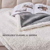 Qeils 1 Pack 4 Dog Blankets for Small Dogs - 4 pcs Waterproof Dog Blanket Washable - Soft Sherpa Fleece Puppy Blanket for Kitten Doggy, Warm Cat Blankets for Indoor Cats, 25"X30", Grey