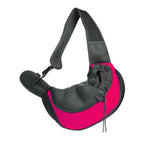 PUCEWMY Small Dog Sling Carrier, Sling Pet Pouch to Wear Medium Dog Cat Travel Breathable, Soft-Sided Crossbody Puppy Carrying Purse Bag, L, Rose
