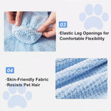 MANON ROSA Dog Bathrobe Towel - Absorbent Microfiber Robe for Small Medium Dogs and Cats - Quick-Drying Pet Drying Towel for After Bath Pool Beach (Medium Fits Pets 8-14lbs Back Length 15.8")
