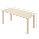 Niteangel Hamster Play Wooden Platform for Dwarf Syrian Hamsters Gerbils Mice Degus or Other Small Pets (Rectange - 7'' Height, Burlywood)