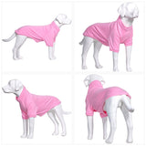 Lovelonglong Dog Pullover Sweatshirt Autumn Winter Cold Weather Dog T-Shirts for Small Medium Large Size Dogs Golden Retriever Clothes Pink XXXXL