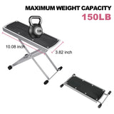 Pedicure Foot Rest, Adjustable Foot Stand with Non-Slip, Toe Separator - Easy at Home, No More Bending or Stretching, Beauty Pedicure Kit (Black)