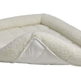 MidWest Homes for Pets QuietTime Dog Bed – White Fleece Bolster, Ultra-Soft and Machine Washable, Fits 30-Inch Crates and Carriers, for Medium Breed Dogs