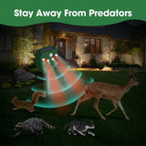 Solar Animal Repeller Outdoor 5 Modes Ultrasonic Animal Repeller with Motion Sensor and Flashing Light
