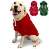 2-Pack Dog Hooded Sweaters & Jackets - Soft Dog Clothes Hoodie for Small/Medium/Large Dogs & Cats | All-Season Comfort & Fit, Stylish Pet Shirts Apparel & Accessories (Wine red, Dark Green, X-Large)