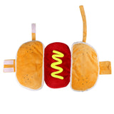 GOYOSWA Dog Hot Dog Costume, Dog Halloween Costumes Funny Pet Hot Dog Costume for XS Small Medium Dogs Cats Pets (Large)