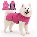 Medium to Large Dog Coat, Winter Dog Jacket, Puppy Cold Weather Coat, Suitable for Winter Warmth (Rose Red, X-Large)