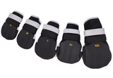 LINXDB (4 Pack) Dog Shoes for Large Dogs, Medium Dog Boots & Paw Protectors for Winter Snowy Day, Summer Hot Pavement, Outdoor Walking, Indoor Hardfloors Anti Slip Sole (Black, S: 1.96"x2.16"(W*L))
