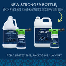 Load image into Gallery viewer, Eco Strong Outdoor Odor Eliminator | Outside Dog Urine Enzyme Cleaner – Powerful Pet, Cat, Animal Scent Deodorizer | Professional Strength for Yard, Turf, Kennels, Patios, Decks (Gallon with Sprayer)
