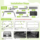 Farafox Dog Barrier for Car,56" Wide for Trucks SUV Sedans Pet Restraint Car Backseat,Backseat Divider Crossover Front Car Travel Back Seat Barricade Partition
