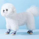 Yeduzyn Sport Dog Boots Breathable Dog Shoes Teddy Pomeranian Bichon Middle and Small Dogs Four Seasons Universal (Black, Size 5)