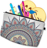 Deanfun Cosmetic Bag for Women, Mandala Flowers Waterproof Makeup Bags Roomy Toiletry Pouch Travel Accessories Gifts (50965)