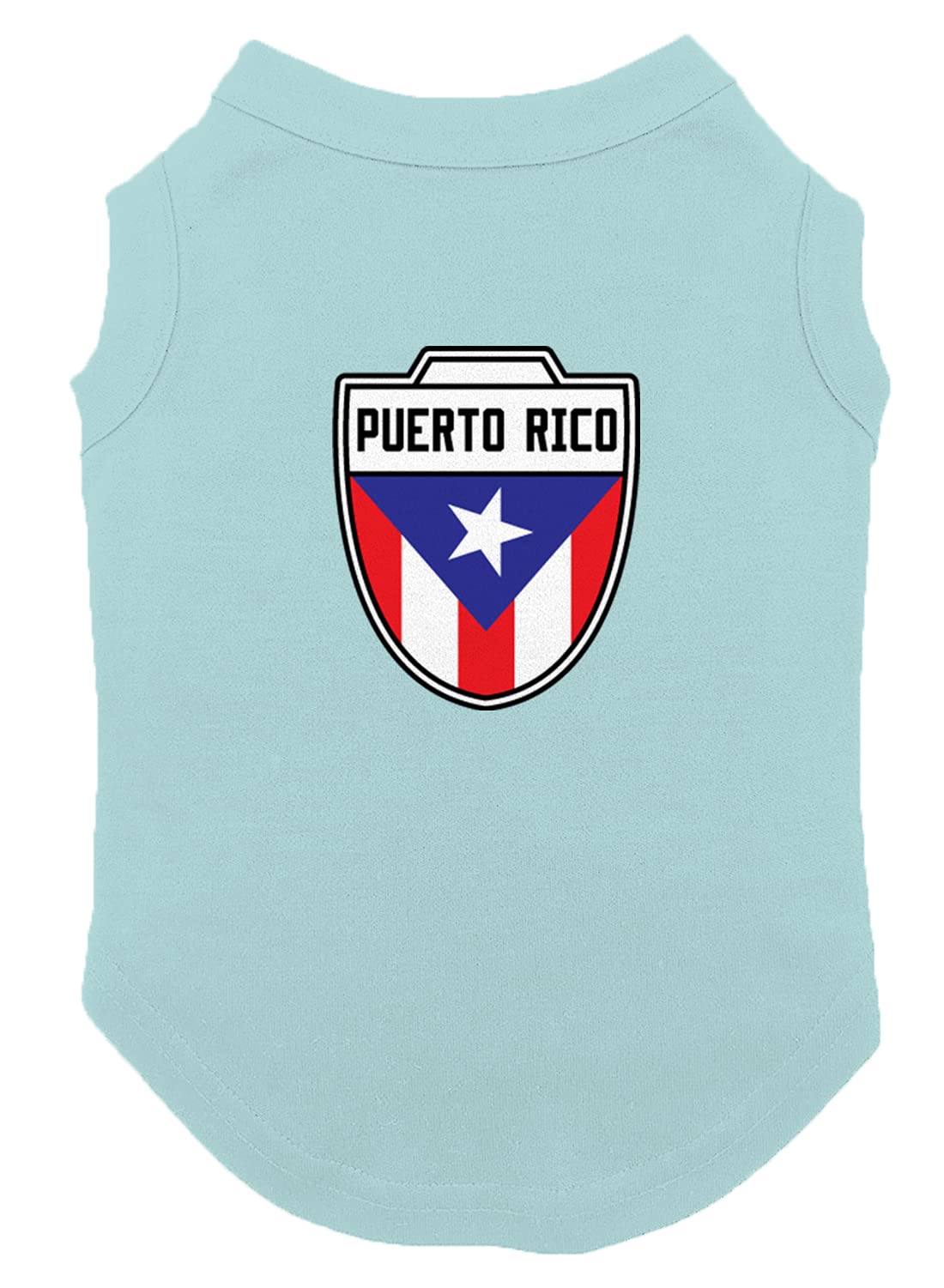 Puerto Rico - Country Soccer Crest Dog Shirt (Chill, X-Small)