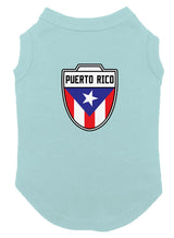 Puerto Rico - Country Soccer Crest Dog Shirt (Chill, X-Small)