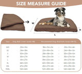 Dog Bed Cover Waterproof Replacement Machine Washable Covers for 20x15 Inch Dog Bed Heavy Duty Scratch Resistant Mattress Protector Pet Bed Cover Only Brown