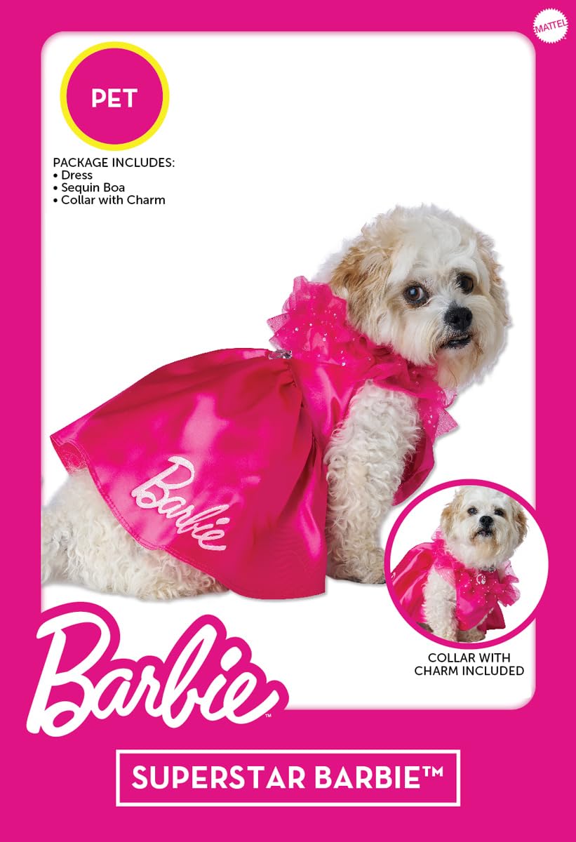 Barbie Superstar Dog Costume, Medium for Small Dogs