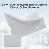 Luciphia Premium Cooling Dog Blanket for Small Medium Dogs Q-max>0.4 Washable Self-Cooling Cat Pet Mat Puppy Breathble Calming Throw for Beds Couches(Light Grey,29x40 inches)