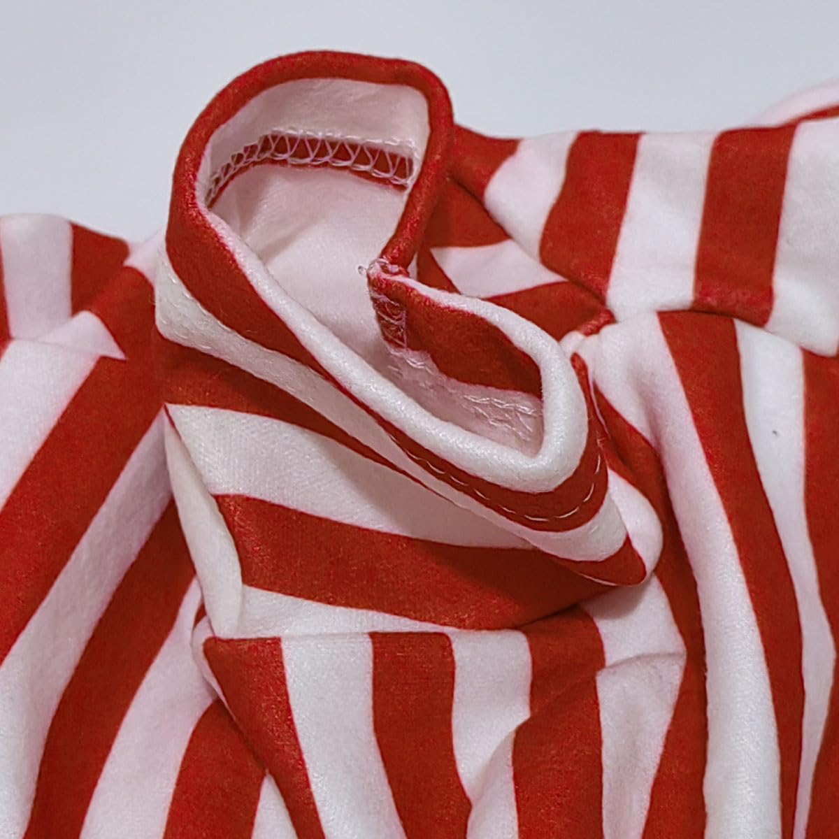 Turtleneck Dog Shirts for Large Dogs, Striped T-Shirt Comfy Stretchy Shirt Puppy Sweater Warm Costumes Pet Pullover Clothes for Big Breeds (Red Striped, 6X-Large)