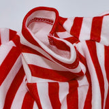 Turtleneck Dog Shirts for Large Dogs, Striped T-Shirt Comfy Stretchy Shirt Puppy Sweater Warm Costumes Pet Pullover Clothes for Big Breeds (Red Striped, 6X-Large)