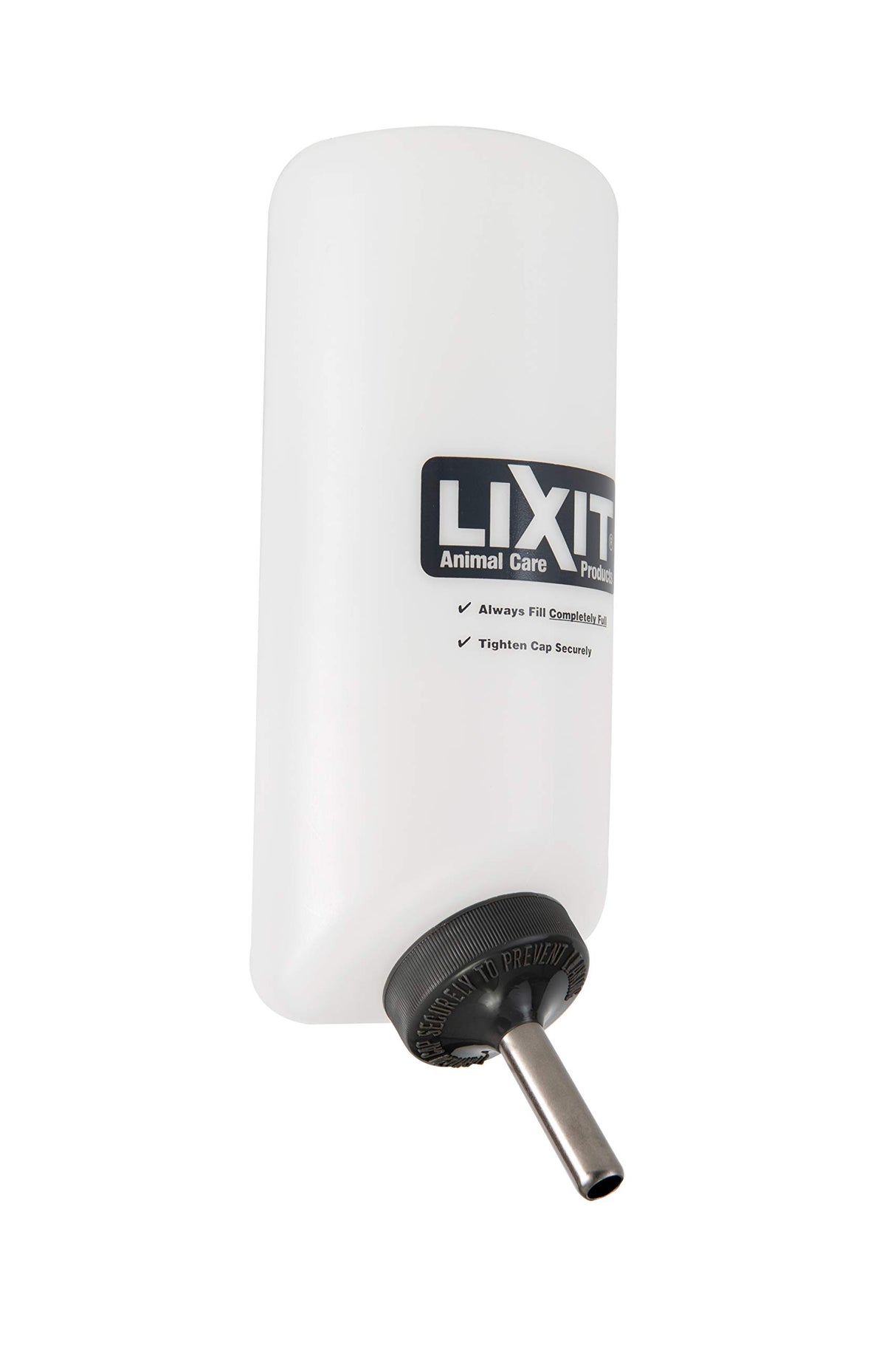 Lixit Widemouth Cage Water Bottles for Rabbits, Ferrets, Guinea Pigs, Rats and Other Small Animals. (White, 32 Ounce)