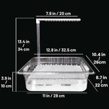 WQY GroceryShop Parrot Bathtub Indoor Automatic Bath Shower with 180 ° Circulating Faucet Contains USB and Power Plug for Medium Birds African Grey Amazon Conure Parakeet Cockatiel Lovebird