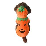 Mogoko Dog Cat Halloween Pumpkin Costume,Pet Cosplay Costumes,Puppy Warm Outfits Fleece Hoodie Animal Autumn Winter Clothes (M Size)