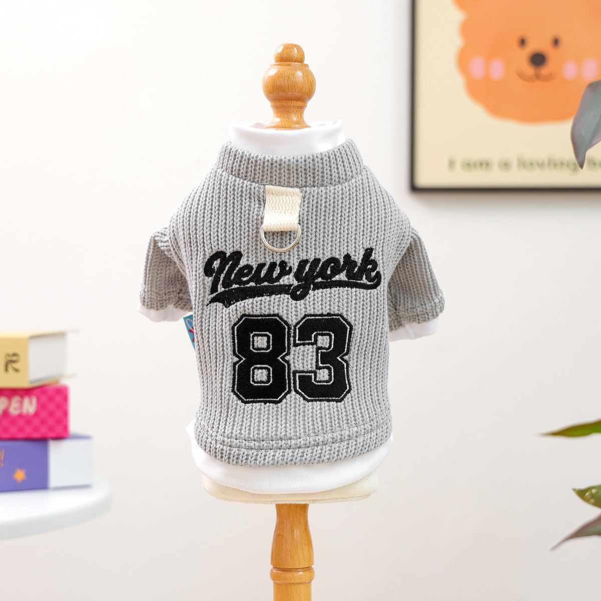 Dog Sweater for Small Dogs Girl Cute Flower Puppy Knitted Sweater Winter Knitwear Small Dog Christmas Clothes Cat Warm Lightweight Pullover Outfits Chihuahua Yorkie Teacup Holiday Birthday Clothes