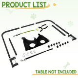 Adjustable Dog Grooming Stand for Table: 42" Height & 27"-39" Width, Includes Hammock & 2 No-Sit Nooses, Heavy-Duty Dog Grooming Arm for Bathing Nail Trimming Drying Cutting Cats & Dogs at Home