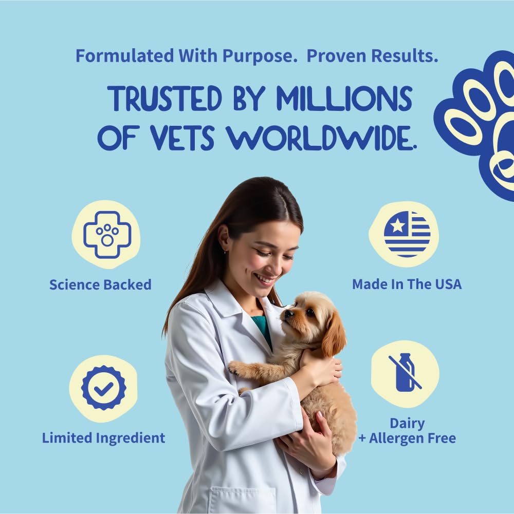 Fifth & Fido Dog Allergy Relief Formula – Natural Daily Food Topper Powder for Dog Itching Skin Relief, Immune & Gut Support with Turkey Tail, Quercetin & Probiotics