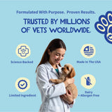 Fifth & Fido Dog Allergy Relief Formula – Natural Daily Food Topper Powder for Dog Itching Skin Relief, Immune & Gut Support with Turkey Tail, Quercetin & Probiotics