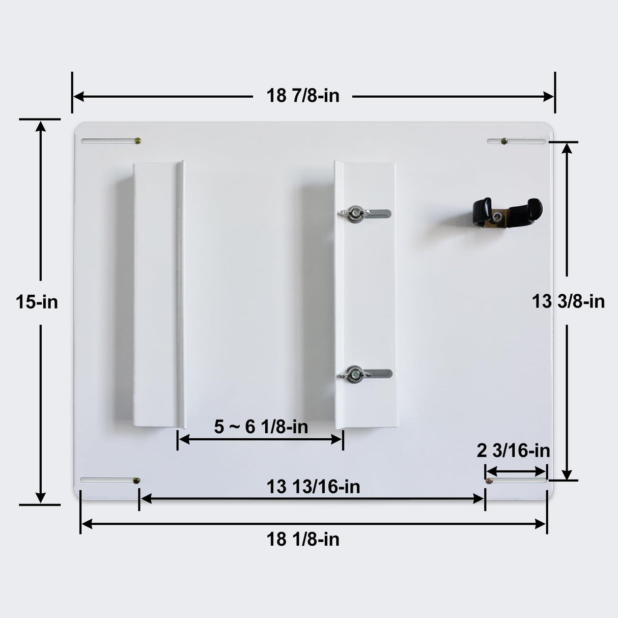 SHELANDY Pet Dryer Wall Mount with Hose Holder | Iron Hanger and Bracket Compatible to Dry Wall