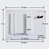 SHELANDY Pet Dryer Wall Mount with Hose Holder | Iron Hanger and Bracket Compatible to Dry Wall
