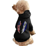 Wings America and El Flag Flags Clothes Dog Apparel Pet Supplies for Small Large Pet Puppy Cat Costumes Suit with Hat Hoodie Sweatshirt XS