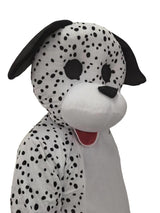 Plush Dalmations Costume Spotted Black and White Puppy Suit Dog Character Outfit Adult