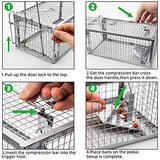 Kensizer 2-Pack Animal Humane Live Cage Trap That Work for Rat Mouse Chipmunk Mice Voles Hamsters and Other Small Rodents, Trampa para Ratones, Catch and Release